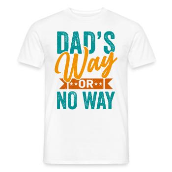 Bester Vater Aller Zeiten Vaterschaft Papa Papa - Männer T-Shirt - Weiß - Vorne - AI Model Male 178 dark (178cm)