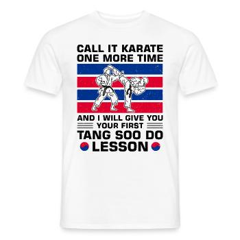 Cadeau Tang Soo Do - T-shirt homme - blanc - Devant - AI Model Male 178 dark (178cm)