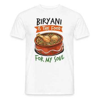 Foodies indiens, biryani, amoureux, - T-shirt homme - blanc - Devant - AI Model Male 178 dark (178cm)