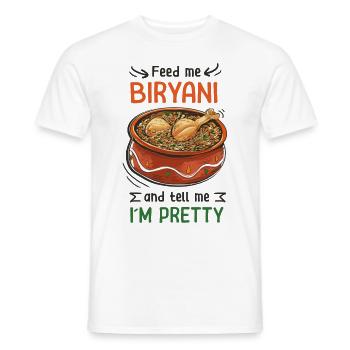 Foodies indiens, biryani, amoureux, - T-shirt homme - blanc - Devant - AI Model Male 178 dark (178cm)
