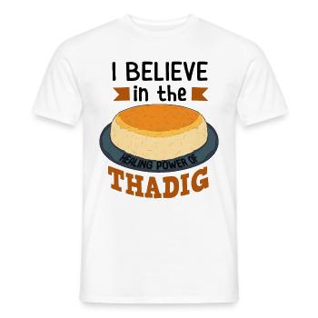 Cadeaux pour les gourmets de Thadig - T-shirt homme - blanc - Devant - AI Model Male 178 dark (178cm)