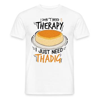 Thadig Food Lover Gifts - Men's T-Shirt - white - Front - AI Model Male 178 dark (178cm)