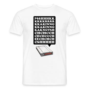 90er Nostalgie Retro 90er Einwahl Internet Vintage - Männer T-Shirt - Weiß - Vorne - AI Model Male 178 dark (178cm)
