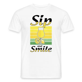 Italian Limoncello Lover Lemon Liqueur - Men's T-Shirt - white - Front - AI Model Male 178 dark (178cm)