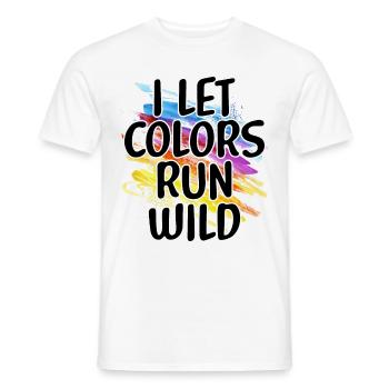 Peintre Toile Liquide Peinture Art Peinture - T-shirt homme - blanc - Devant - AI Model Male 178 dark (178cm)