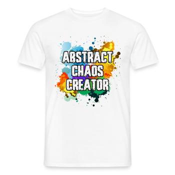 Peintre Toile Liquide Peinture Art Peinture - T-shirt homme - blanc - Devant - AI Model Male 178 dark (178cm)
