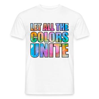 Peintre Toile Liquide Peinture Art Peinture - T-shirt homme - blanc - Devant - AI Model Male 178 dark (178cm)