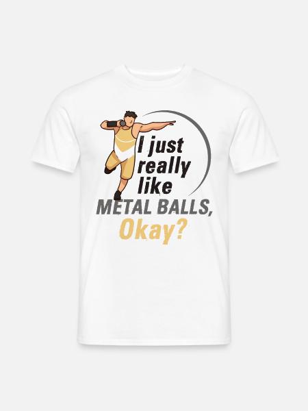 Athletics, Athletics, Throwing athletes, - Men's T-Shirt - white