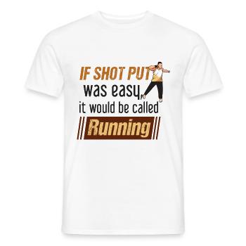 Athletics, Athletics, Throwing athletes, - Men's T-Shirt - white - Front - AI Model Male 178 dark (178cm)