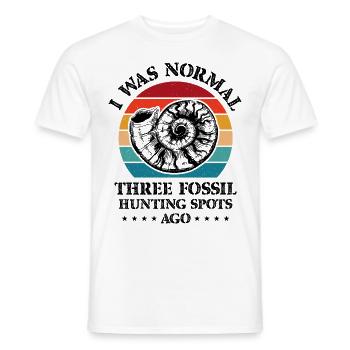 fossils, paleontologist, fossil collector, - Men's T-Shirt - white - Front - AI Model Male 178 dark (178cm)