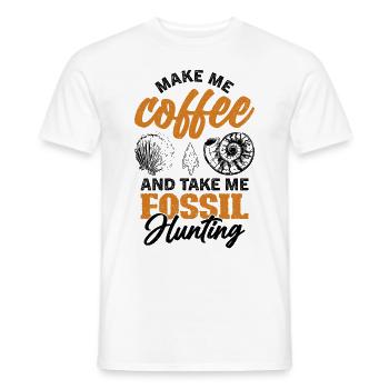 Fossil collecting paleontologist Fossil collector - Men's T-Shirt - white - Front - AI Model Male 178 dark (178cm)