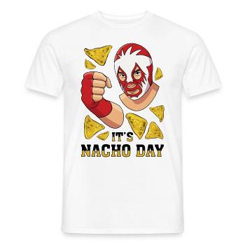Mexican wrestling wrestler lucha libre mask - Men's T-Shirt - white - Front - AI Model Male 178 dark (178cm)