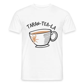 Spider lover arachnid web terrarium - Men's T-Shirt - white - Front - AI Model Male 178 dark (178cm)