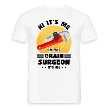 Sanitär Abfluss Chirurg Job Beruf - Männer T-Shirt - Weiß - Vorne - AI Model Male 178 dark (178cm)