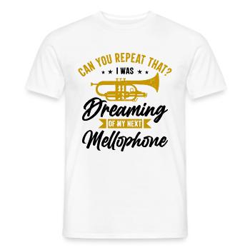 Mellophonist, Musical Instrument Orchestra, - Men's T-Shirt - white - Front - AI Model Male 178 dark (178cm)