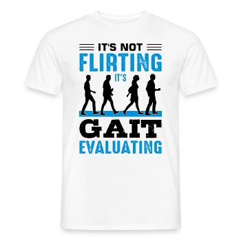 PT Physiotherapie Physiotherapeutin Job - Männer T-Shirt - Weiß - Vorne - AI Model Male 178 dark (178cm)