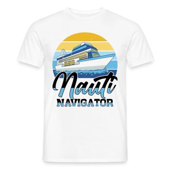 Capitaine de navire de croisière Anchor Cruise Director - T-shirt homme - blanc - Devant - AI Model Male 178 dark (178cm)