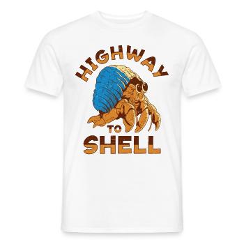 Fruits de mer, Fruits de mer, Moules, Bernard-l’ermite - T-shirt homme - blanc - Devant - AI Model Male 178 dark (178cm)