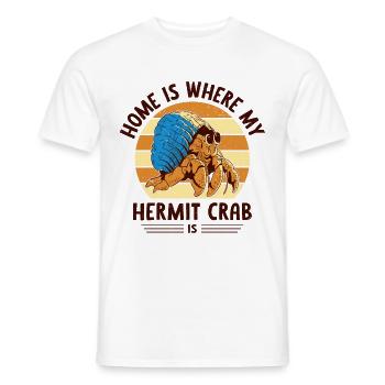 Fruits de mer, Fruits de mer, Moules, Bernard-l’ermite - T-shirt homme - blanc - Devant - AI Model Male 178 dark (178cm)