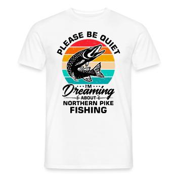 Fischer Fischfänger Fischer Nordischer Hecht - Männer T-Shirt - Weiß - Vorne - AI Model Male 178 dark (178cm)