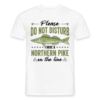 Fishermen Fishermen Fishermen Northern pike - Men's T-Shirt - white - Front - AI Model Male 178 dark (178cm)