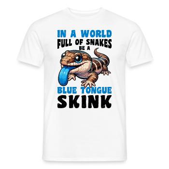 Eidechsensammler Reptilienliebhaber - Männer T-Shirt - Weiß - Vorne - AI Model Male 178 dark (178cm)