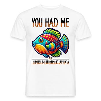 Humuhumunukunukuapua'a Reef Triggerfish - Men's T-Shirt - white - Front - AI Model Male 178 dark (178cm)