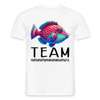 Humuhumunukunukuapua'a Reef Triggerfish - Men's T-Shirt - white - Front - AI Model Male 178 dark (178cm)