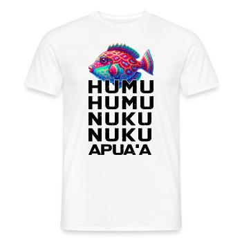 Humuhumunukunukuapua’a hawaïen - T-shirt homme - blanc - Devant - AI Model Male 178 dark (178cm)