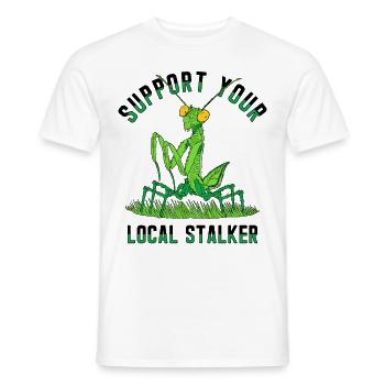 Insecte Entomologiste Entomologie Mante religieuse - T-shirt homme - blanc - Devant - AI Model Male 178 dark (178cm)