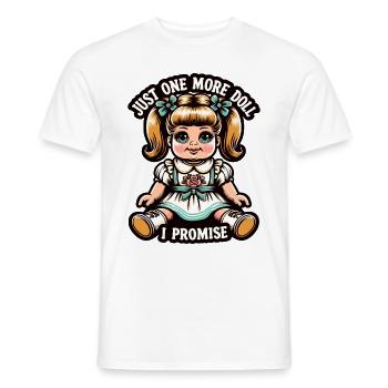 Puppenliebhaber Sammlerstück Vintage Porzellan - Männer T-Shirt - Weiß - Vorne - AI Model Male 178 dark (178cm)