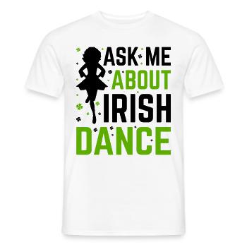 Danse irlandaise Danse irlandaise - T-shirt homme - blanc - Devant - AI Model Male 178 dark (178cm)