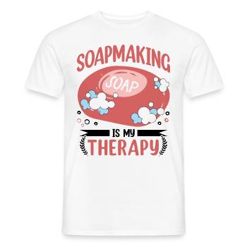 Soap Bath Soap Natural Soap - Men's T-Shirt - white - Front - AI Model Male 178 dark (178cm)