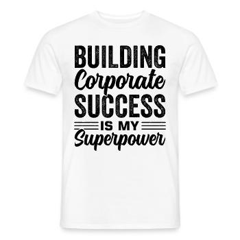 Business Administration Business Administration Office - Men's T-Shirt - white - Front - AI Model Male 178 dark (178cm)