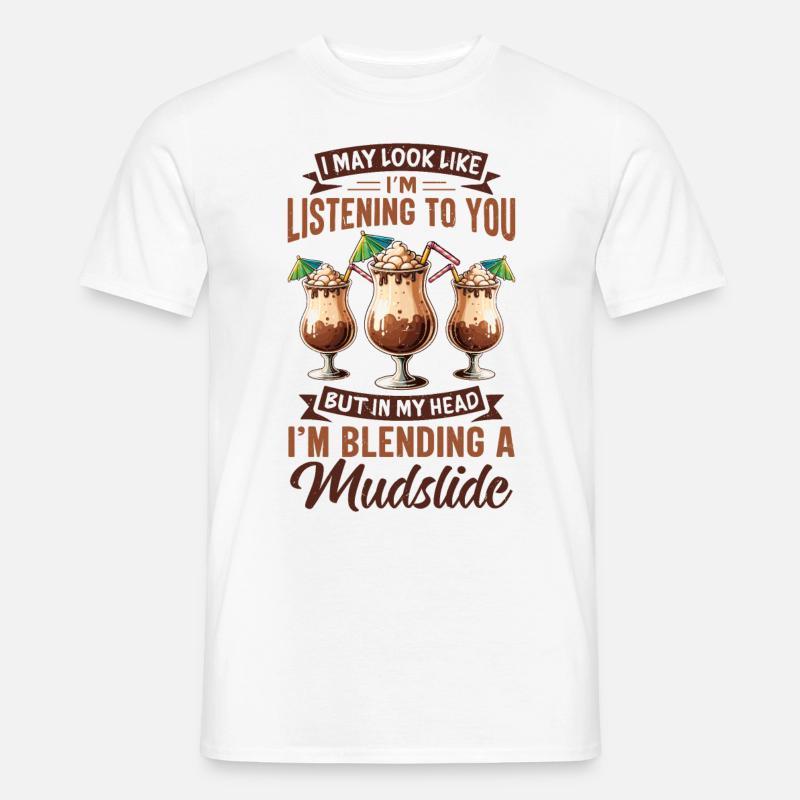 Mudslide Cocktail - Männer T-Shirt - Weiß