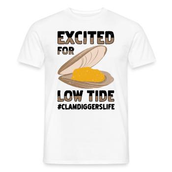 Moules Fruits de mer - T-shirt homme - blanc - Devant - AI Model Male 178 dark (178cm)