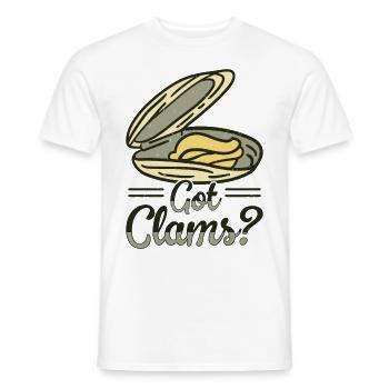 Moules Fruits de mer - T-shirt homme - blanc - Devant - AI Model Male 178 dark (178cm)