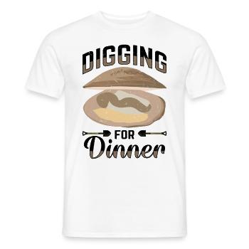 Moules Fruits de mer - T-shirt homme - blanc - Devant - AI Model Male 178 dark (178cm)