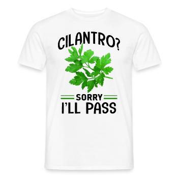 Anti Koriander - Männer T-Shirt - Weiß - Vorne - AI Model Male 178 dark (178cm)