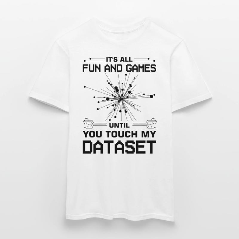 Machine Learning Algorithmen KI Datenanalyst Männer T-Shirt