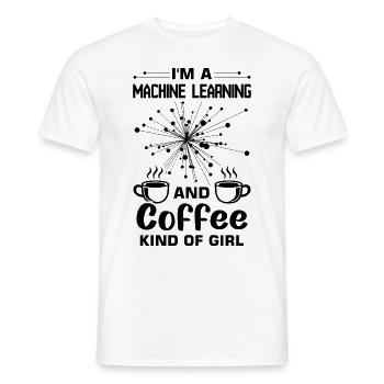Algorithmes d’apprentissage automatique Analyste de données IA - T-shirt homme - blanc - Devant - AI Model Male 178 dark (178cm)