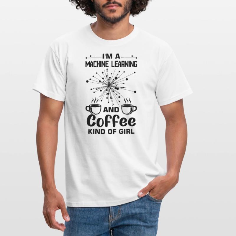 Machine Learning Algorithmen KI Datenanalyst Männer T-Shirt