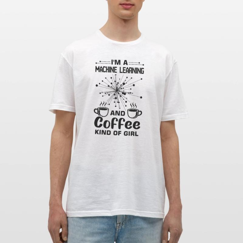 Machine Learning Algorithmen KI Datenanalyst Männer T-Shirt