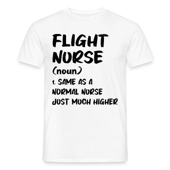 Flugkrankenpfleger Medizinischer Transport - Männer T-Shirt - Weiß - Vorne - AI Model Male 178 dark (178cm)
