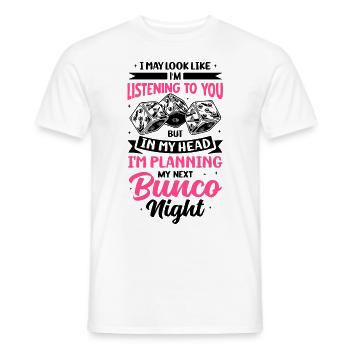 Bunco Squad Bunco Dice Bunco Game Night - Men's T-Shirt - white - Front - AI Model Male 178 dark (178cm)