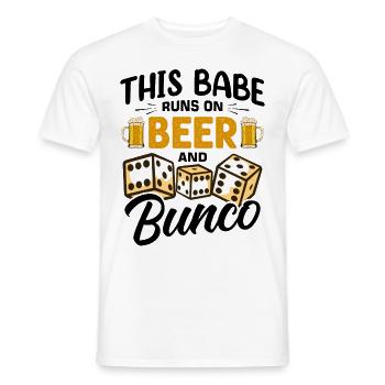 Bunco Squad Bunco Dice Bunco Game Night - Men's T-Shirt - white - Front - AI Model Male 178 dark (178cm)