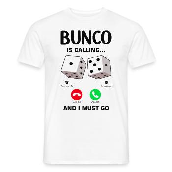 Bunco Squad Bunco Dice Bunco Game Night - Men's T-Shirt - white - Front - AI Model Male 178 dark (178cm)