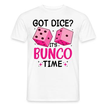 Bunco Squad Bunco Dice Bunco Game Night - Men's T-Shirt - white - Front - AI Model Male 178 dark (178cm)