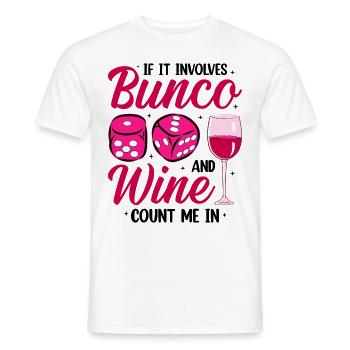Bunco Squad Bunco Dice Bunco Game Night - Men's T-Shirt - white - Front - AI Model Male 178 dark (178cm)