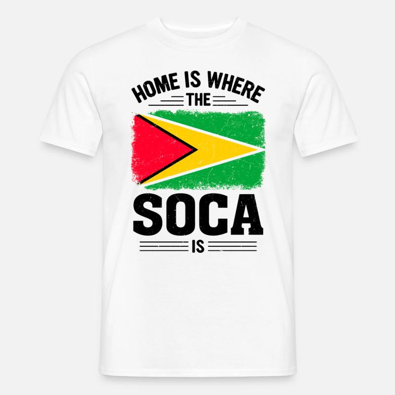 Soca Dance Guyana - Männer T-Shirt - Weiß